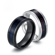 Engravable Temperature Sensing Her King His Queen Couple Rings