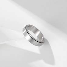 Engravable Matching Titanium Spinner Rings For Couples