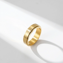 Engravable Matching Titanium Spinner Rings For Couples