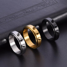 Engravable Titanium Spinner Self Defense Rings For Couples