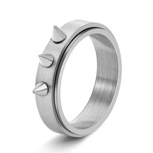 Engravable Titanium Spinner Self Defense Rings For Couples