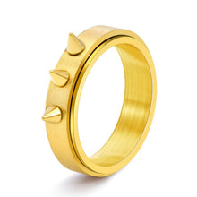 Engravable Titanium Spinner Self Defense Rings For Couples