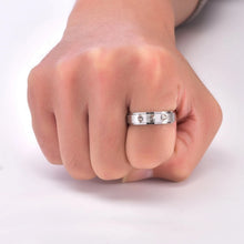 Engravable Titanium Spinner Self Defense Rings For Couples