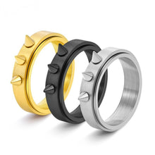 Engravable Titanium Spinner Self Defense Rings For Couples