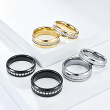 Engravable Matching Tungsten Wedding Bands For Couples