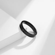 Engravable Matching Ice Silk Black Tungsten Couple Wedding Bands