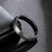 Engravable Simple Frosted Tungsten Couples Wedding Bands