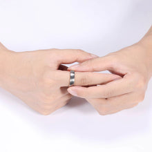 Engravable Simple Frosted Tungsten Couples Wedding Bands