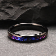 Engravable Space Starry Sky Tungsten Couple Wedding Bands