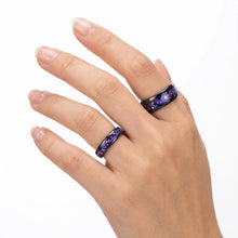 Engravable Galaxy Tungsten Wedding Bands For Couples