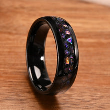 Engravable Brilliant Universe Tungsten Couple Wedding Bands