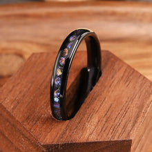 Engravable Brilliant Universe Tungsten Couple Wedding Bands