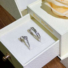 Adjustable Thorns And Roses Silver Knot Couple Promise Rings