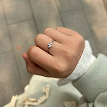 Adjustable Thorns And Roses Silver Knot Couple Promise Rings