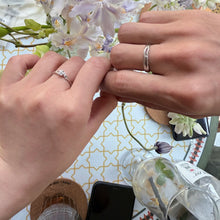 Adjustable Thorns And Roses Silver Knot Couple Promise Rings