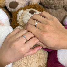 Adjustable Thorns And Roses Silver Knot Couple Promise Rings