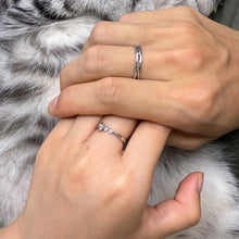 Adjustable Thorns And Roses Silver Knot Couple Promise Rings