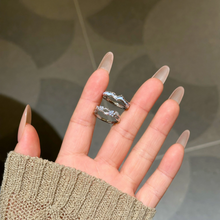 Adjustable Glow In The Dark Thorn Rose Silver Infinity Couple Rings