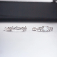 Engravable Thorns And Roses Silver Infinity Knot Couple Promise Rings