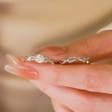 Engravable Thorns And Roses Silver Infinity Knot Couple Promise Rings