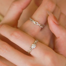 Engravable Thorns And Roses Silver Infinity Knot Couple Promise Rings