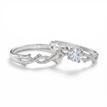 Engravable Thorns And Roses Silver Infinity Knot Couple Promise Rings