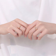 Engravable Simple Moissanite Sterling Silver Couple Promise Rings