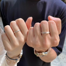 Engravable You Are The Best To Me Silver Promise Rings For Couples
