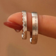 Engravable You Are The Best To Me Silver Promise Rings For Couples