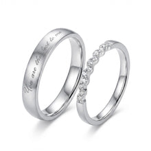 Engravable You Are The Best To Me Silver Promise Rings For Couples