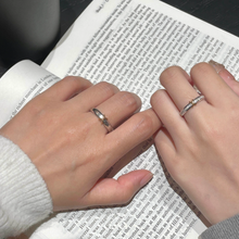 Engravable Infinity Knot Sterling Silver Promise Rings For Couples