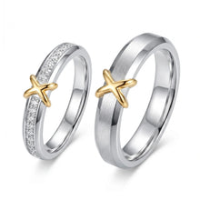 Engravable Infinity Knot Sterling Silver Promise Rings For Couples