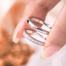 Engravable Sterling Silver Moissanite Promise Rings For Couples