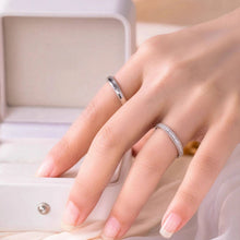 Engravable Sterling Silver Moissanite Promise Rings For Couples