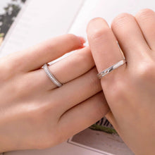 Engravable Sterling Silver Moissanite Promise Rings For Couples