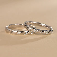 Engravable Love Infinity Sterling Silver Promise Rings For Couples