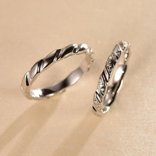 Engravable Love Infinity Sterling Silver Promise Rings For Couples