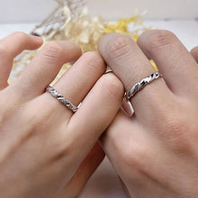 Engravable Love Infinity Sterling Silver Promise Rings For Couples