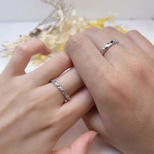 Engravable Love Infinity Sterling Silver Promise Rings For Couples