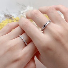 Engravable Love Infinity Silver Moissanite Promise Rings For Couples