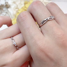 Engravable Infinity Knot Sterling Silver Couple Promise Rings