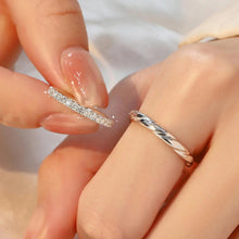 Engravable Infinity Love Sterling Silver Promise Couple Rings