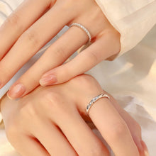 Engravable Infinity Love Sterling Silver Promise Couple Rings