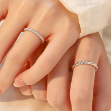 Engravable Infinity Love Sterling Silver Promise Couple Rings