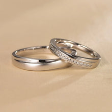 Engravable Infinity Knot Silver Promise Rings For Couples