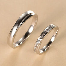 Engravable Infinity Knot Silver Promise Rings For Couples