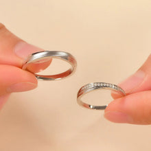 Engravable Infinity Knot Silver Promise Rings For Couples