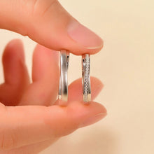 Engravable Infinity Knot Silver Promise Rings For Couples