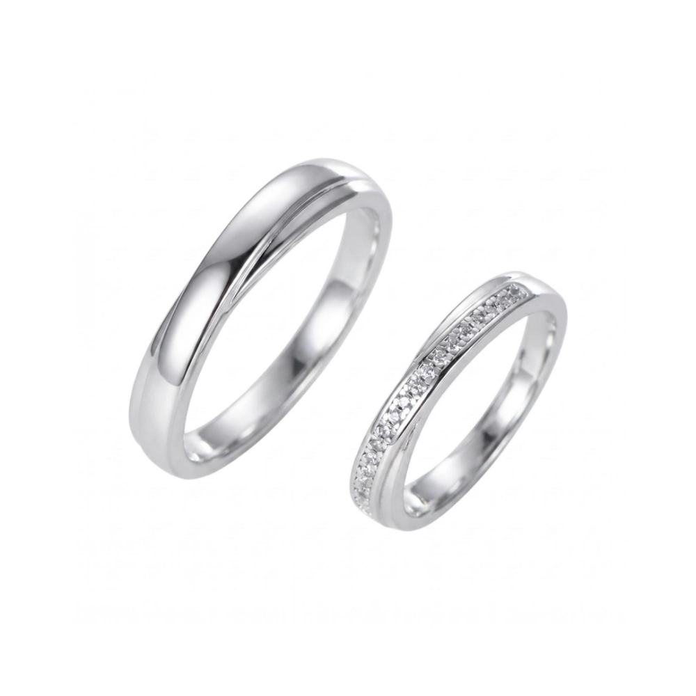 Engravable Infinity Knot Silver Promise Rings For Couples