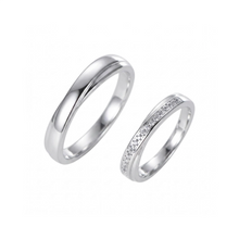 Engravable Infinity Knot Silver Promise Rings For Couples